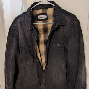 Taylor Stitch Flannel-lined Denim Over shirt / Shirt Jacket - sz 42 (L)